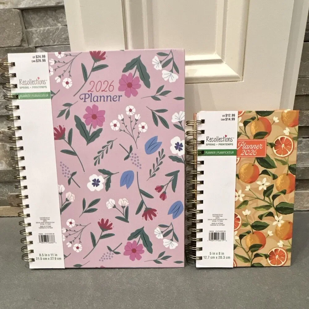 2 for 1 Deal- Recollections 2026 Weekly & Monthly Spiral Planner - CLEARANCE
